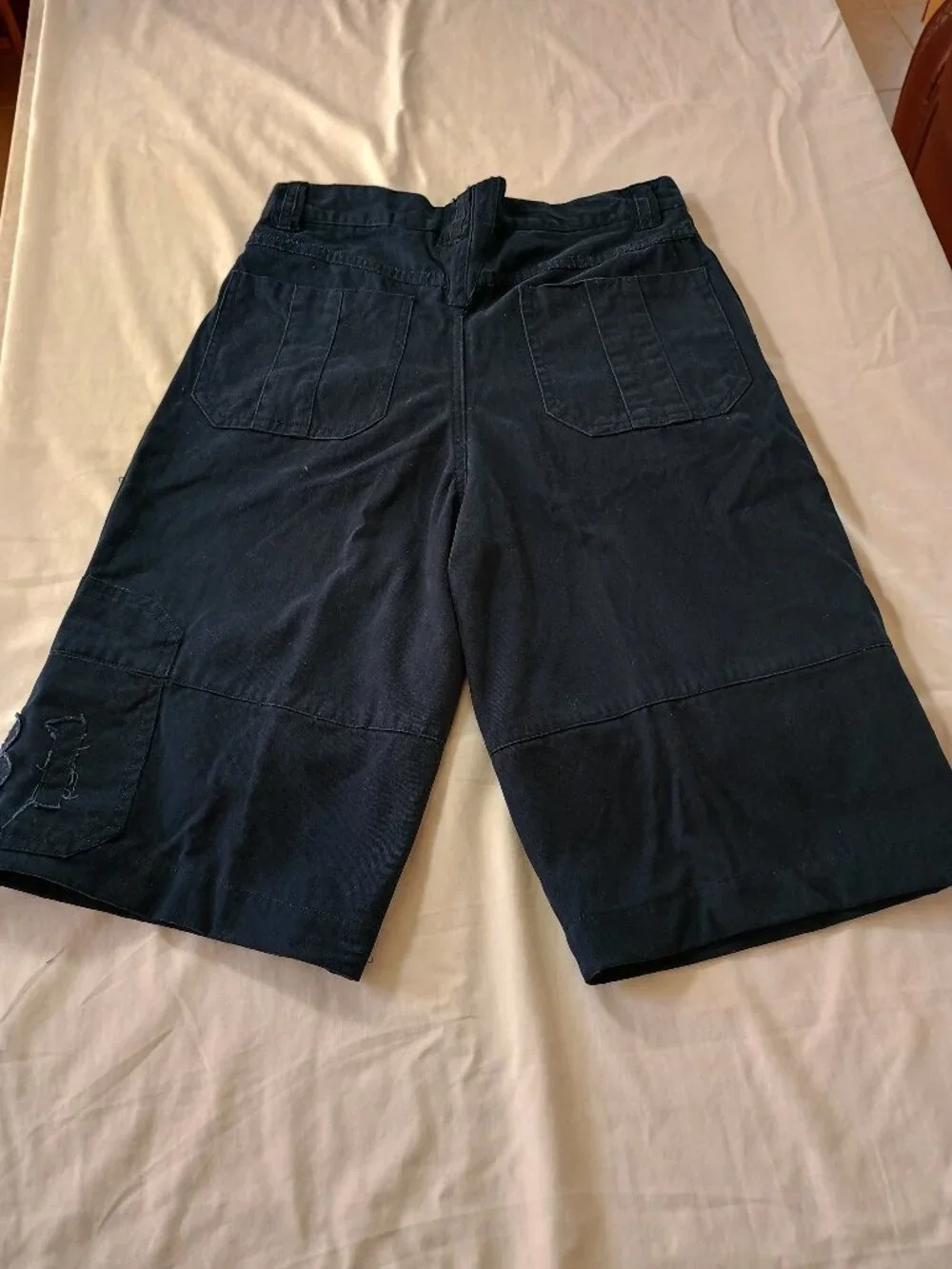Set of 2 Boy 14 Shorts 4 Pockets 100% Cotton Dark Blue Cargo & Beige Chino Comfy